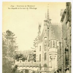 CHATEAU DE KERIOLET La chapelle et la tour de l'Horloge