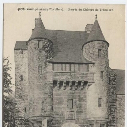 Campénéac (Morbihan). - Entrée du château de Trécesson.