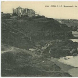 BELLE-ILE (Morbihan) - Le Château et la Pointe de Taillefer.