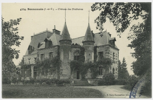 Bonnemain (I.-et-V.). Château des Diablaires