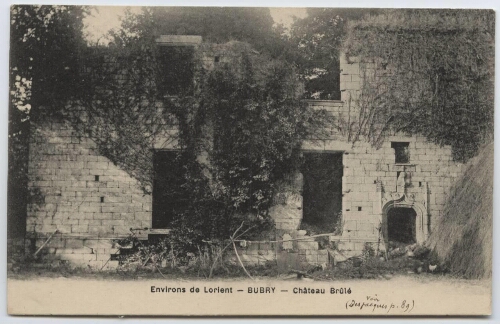 Environs de Lorient - BUBRY - Château Brûlé