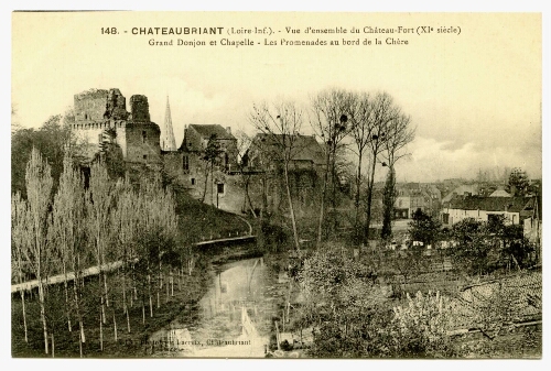 CHATEAUBRIANT (Loire-Inf.). - Vue d'ensemble du Château-Fort (XIe siècle)