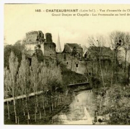 CHATEAUBRIANT (Loire-Inf.). - Vue d'ensemble du Château-Fort (XIe siècle)