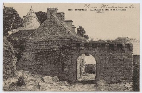 PORSPODER - Les Ruines du Manoir de Kerenneur L'Entrée