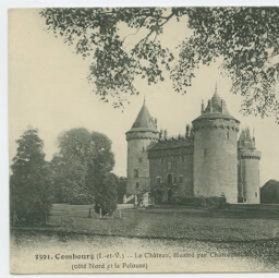 Combourg (I.-et-V.) - Le Château, illustré par Châteaubriant - (côté Nord et la Pelouse).
