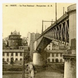 BREST. - Le Pont National - Perspective - G.B.