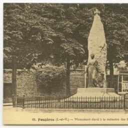 Fougères (I.-et-V.) - Monument élevé à la mémoire des Soldats morts pour la France.