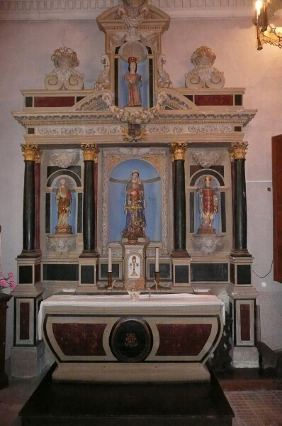 Retable de l'autel Nord de l'église Saint-Jean-Baptiste