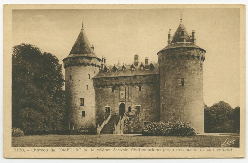 Château de COMBOURG où le célèbre écrivain Chateaubriand passa une partie de son enfance.