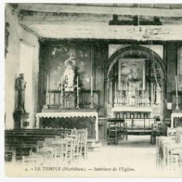 Le Temple (Morbihan). Intérieur de l'Eglise.