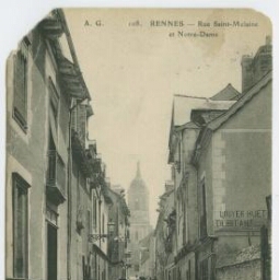 RENNES - Rue Saint-Mélaine et Notre-Dame