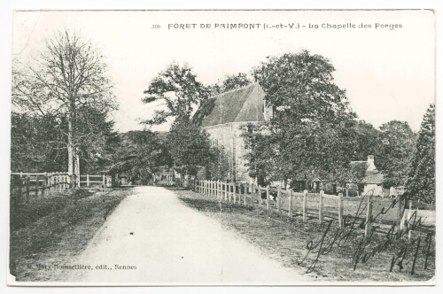 FORET DE PAIMPONT (I.-et-V.) - La Chapelle des Forges.