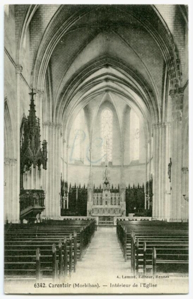 Carentoir (Morbihan). - Intérieur de l'Eglise