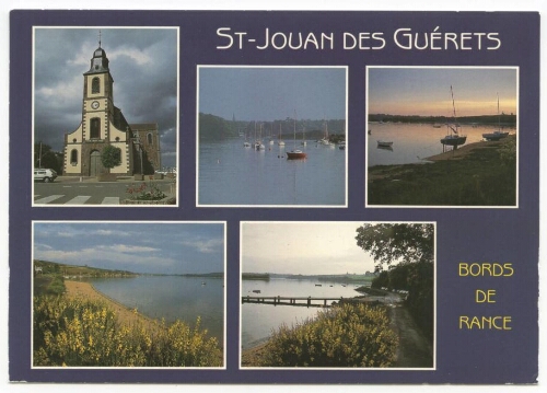 Couleurs de Bretagne - ST-JOUAN DES GUERETS (Ille-et-Vilaine) - Les bords de la Rance et l'Eglise