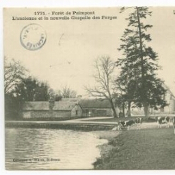 Forêt de Paimpont. L'Ancienne et la nouvelle Chapelle des Forges.