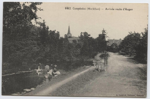 Campénéac (Morbihan). - Arrivée d'Augan.