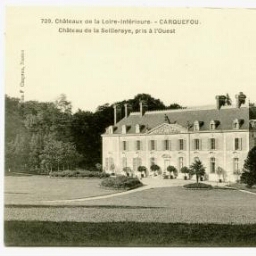 CARQUEFOU - Château de la Seilleraye, pris à l'Ouest