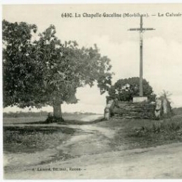 La Chapelle-Gaceline (Morbihan). - Le Calvaire, route du Temple.