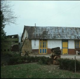 Plélan-le-Grand. - La Broussette : maison, colombage, pans de bois, cheminée en clayonnage, construite en 1949.