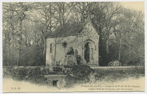 EVRAN (C.-du-N.) - Chapelle N.-D. de Bon-Secours dans la forêt de Coetquen, près Saint-Solen