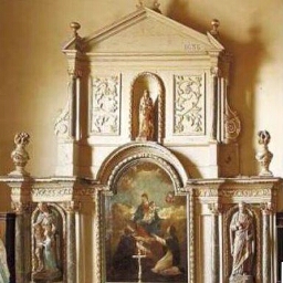 Retable dédié au Rosaire de l'église Saint-Jacques-le-Majeur