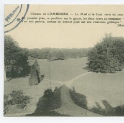 Château de COMBOURG - Le Mail et la Cour verte où joua Châteaubriand enfant.