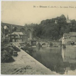 DINAN (C.-du-N.) - Le Vieux Pont, pris en aval
