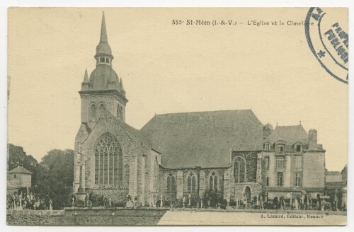 St-Méen (I-&-V) - L'Eglise et le Cimetière.