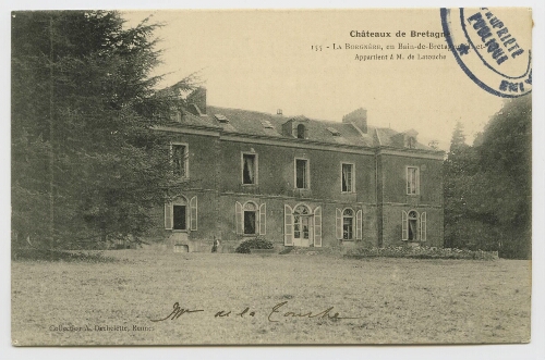 La Borgnère, en Bain-de-Bretagne (I.-et-V.). Appartient à M. de Latouche.