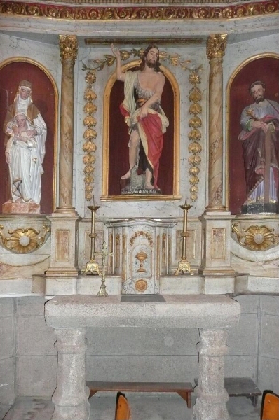 Retable de l'autel Sud de l'église Saint-Martin