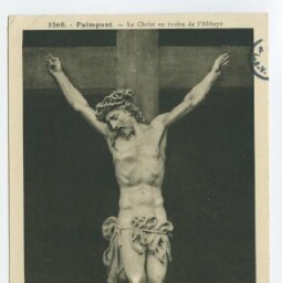 Paimpont. - Le Christ en ivoire de l'abbaye.