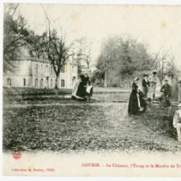 GOURIN - Le Château, l'étang et le Moulin de Tronjoly