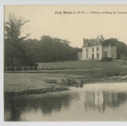 Bains-sur-Oust (I.-et-V.). Château et étang de Trécouët.