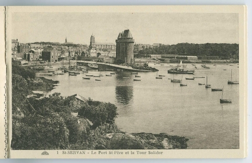 St-SERVAN - Le Port St-Père et la Tour Solidor