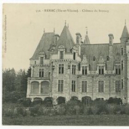 RENAC (Ille-et-Vilaine).- Château du Brossay.