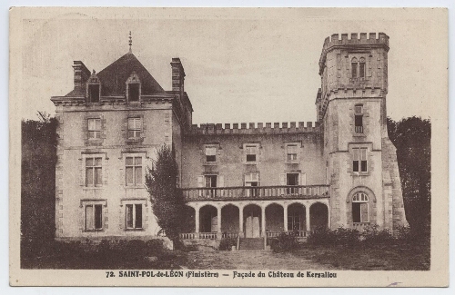 Saint-Pol-de-Léon.- Le château de Kersaliou.