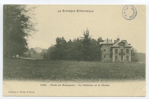 Forêt de Paimpont. - Le Château et le Châlet.