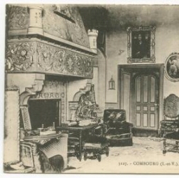 COMBOURG (I.-et-V.). - Intérieur du Château - Grand Salon.