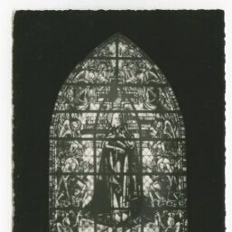 Eglise Saint-Germain de Rennes - XIIIḞ-XVIIḞ s. VITRAIL DE L'EUCARISTIE (Max Ingrand)