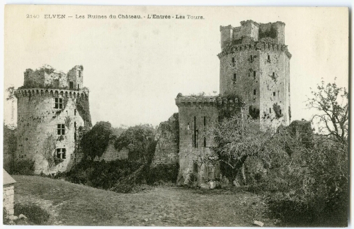 ELVEN - Les Ruines du Château. - L'Entrée - Les Tours.