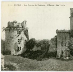 ELVEN - Les Ruines du Château. - L'Entrée - Les Tours.