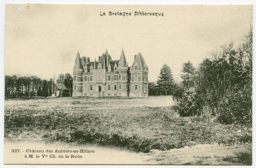 Château des Aubiers-en-Hillion à M. le Vte Ch. de la Noüe