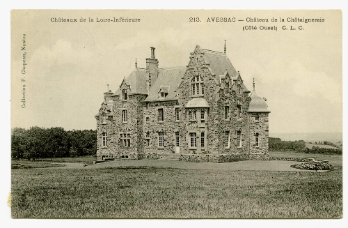 AVESSAC - Château de la Châtaigneraie (Côté Ouest)
