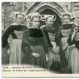 Pardon de Saint-Gildas (F.) Groupe de Filles de CHATEAULIN