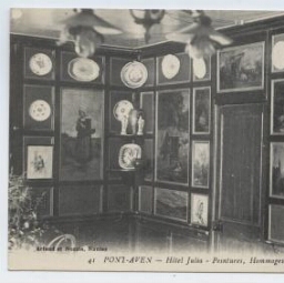 PONT-AVEN - Hôtel Julia - Peintures, Hommages d'auteurs à Melle Julia