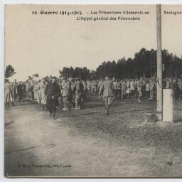 Guerre Les Prisonniers Allemands en Bretagne. - Au Camp de Coëtquidan.