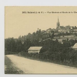 Bécherel (I.-et-V.). Vue générale et route de la Chapelle-Chaussée