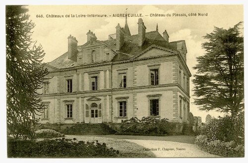 AIGREFEUILLE. - Château du Plessis, côté Nord