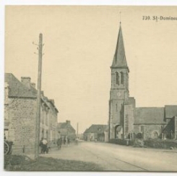 Saint-Domineuc (I.-&-V.) - L'Eglise et la Place