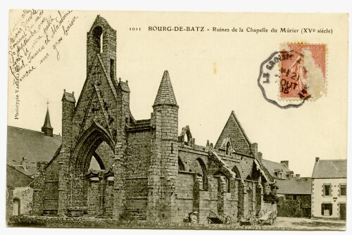 BOURG-DE-BATZ - Ruines de la Chapelle du Mûrier (XVe siècle)